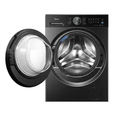Washing Machine Midea MF210W100WB/T, 10 kg, 1400 rpm, Class A, 14 Programmes, Steam, BLDC Inverter, Titanium, 5 image