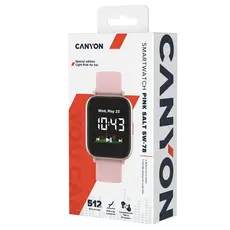 Smartwatch CANYON Bazilic SW-78, Smart watch, 1.4 inches IPS full touch screen, with music player, plastic body, IP68 waterproof, 4 image