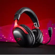HyperX Cloud III S Wireless - Gaming Headset Black-Red, 5 image
