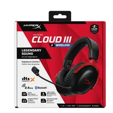 HyperX Cloud III S Wireless - Gaming Headset Black-Red