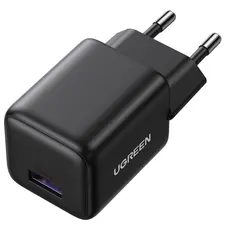 Adapter UGREEN X518 (75613), 18W, USB, GaN Fast Charger, Black, 3 image