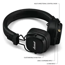Marshall Major V Black Headphones, 6 image