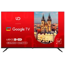 Television UDTV UD 58GUC5210 Google TV 16:9 3840x2160 178*/178* 280cd/m2 BT5.1 WiFi RJ45 Cl+ HDMIx2 USB2.0 DVB-T/T2/C/S2 VESA 200x200