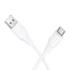 USB cable Hoco X124 Bien silicone charging data cable Type-C White, 2 image