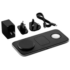 Portable charger SATECHI Qi2 Trio Wireless Charging Pad - with Type A, C, G plugs, 5 image