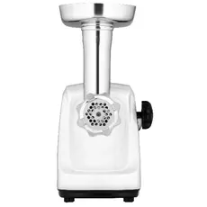 meat grinder ARDESTO, 1600W, 1.6kg/min, 3 cutting plates, sausages nozzle, plastic, white, 2 image