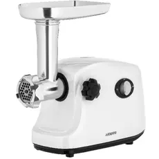 meat grinder ARDESTO, 1600W, 1.6kg/min, 3 cutting plates, sausages nozzle, plastic, white