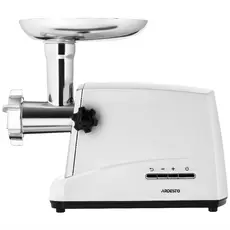 Meat grinder ARDESTO, 1750W, 2kg/min, 3 cutting plates, sausage nozzle, 4 vegetable slicers, plastic, white-silver, 3 image