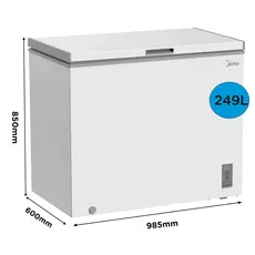 Refrigerator Midea MDRC345FZE01, 5 image