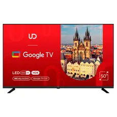 TV UDTV UD 50GUC5210 Google TV 16:9 3840x2160 178*/178* 250cd/m2 BT5.1 WiFi RJ45 Cl+ HDMIx2 USB2.0 DVB-T/T2/C/S2 VESA 200x200