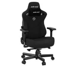 Gaming chair AndaSeat Chair Kaiser 3, linen fabric, 4D armrests, black, 2 image