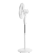 Ardesto FN-R1608RW fan with remote control, round support, white, 2 image