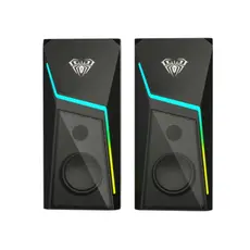 Dynamic AULA N-521 2.0 Wired RGB Gaming Speakers 6W Black, 4 image