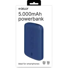 Portable charger Celly POWERBANK ENERGY 5000MAH EVO BLUE, 2 image
