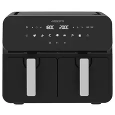 ARDESTO Air fryer 1700W, bowl-2*4.5L, touch control, 7 auto programs, plastic, black