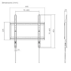 TV mount VIPER LP81-44F, 2 image