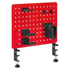 Gaming Shelf Vertex VX-GPB-02R Gaming Clamp-on Desk Pegboard Red