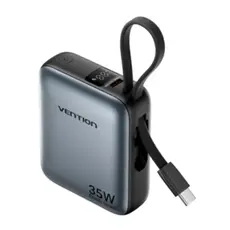 Portable charger Vention FHEH0 10,000mAh Mini Power Bank 35W Grey