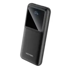 Portable Charger Vention FHKB0 10,000mAh Power Bank 22.5W With LED Display Black