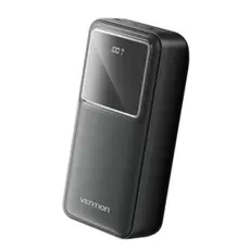 Portable Charger Vention FHMB0 30,000mAh Power Bank 22.5W With LED Display Black