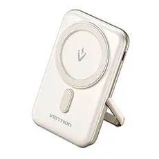 Portable Charger Vention FHNW0 10,000mAh Magnetic Wireless Power Bank 20W White