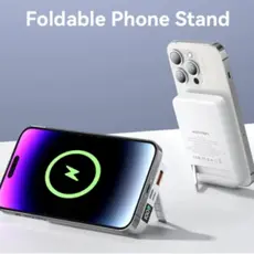 Portable Charger Vention FHTW0 10,000mAh Magnetic Wireless Power Bank 22.5W With LED Display White, 6 image