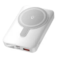 Portable Charger Vention FHTW0 10,000mAh Magnetic Wireless Power Bank 22.5W With LED Display White