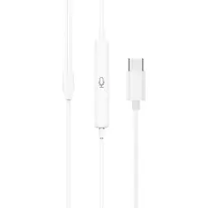 Earphone Hoco M101 Crystal joy Type-C wire-controlled digital earphones with microphone White, 2 image