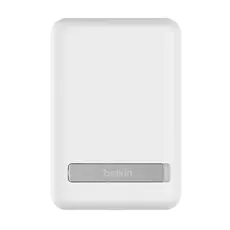 Portable Charger Belkin Magnetic Wireless Power Bank 5000mAh With Stand BPD004BTWT, 2 image