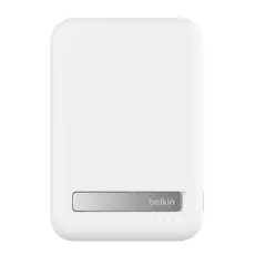 Portable Charger Belkin Magnetic Wireless Power Bank Qi2 15W 8000mAh With Stand BPD007BTWH, 2 image