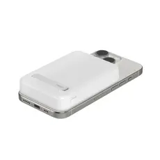 Portable Charger Belkin Magnetic Wireless Power Bank Qi2 15W 8000mAh With Stand BPD007BTWH, 3 image