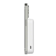 Portable Charger Belkin Magnetic Wireless Power Bank Qi2 15W 8000mAh With Stand BPD007BTWH, 4 image