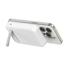 Portable Charger Belkin Magnetic Wireless Power Bank Qi2 15W 8000mAh With Stand BPD007BTWH, 5 image