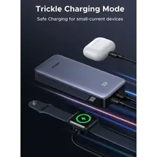 Portable Charger UGREEN PB532 (55989B), 20000mAh, Type-C, USB, Fast Charging Power Bank, Grey, 4 image