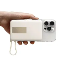 Xiaomi Magnetic Power Bank 10000mAh with Built-in Stand Beige, 5 image