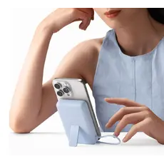 Portable Charger Xiaomi Magnetic Power Bank 10000mAh with Built-in Stand Blue, 5 image