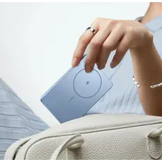 Portable Charger Xiaomi Super Slim Magnetic Power Bank 5000mAh Blue, 6 image