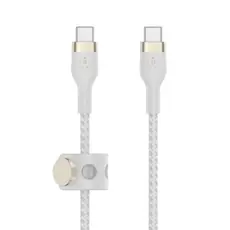 USB Cable Belkin BoostCharge PRO Flex USB-C to USB-C Braided Silicone Cable 3M CAB011bt3MWH