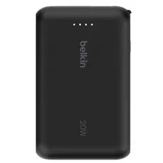 Portable charger Belkin Power Bank 10000mAh With Integrated Cable BPB021HQBK, 3 image