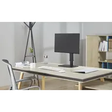 Monitor stand Gembird MS-D1ST-02 Height adjustable full-motion monitor desk stand 17"-32" Black, 5 image