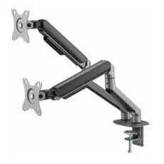 Monitor bracket Gembird MA-DA2-05 Desk mounted adjustable double Monitor Arm 17"-32" Space Grey, 5 image