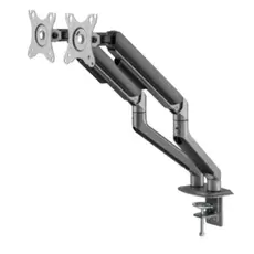Monitor bracket Gembird MA-DA2-05 Desk mounted adjustable double Monitor Arm 17"-32" Space Grey, 6 image