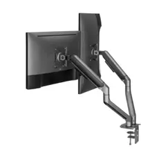 Monitor bracket Gembird MA-DA2-05 Desk mounted adjustable double Monitor Arm 17"-32" Space Grey, 7 image
