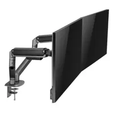 Monitor bracket Gembird MA-DA2-05 Desk mounted adjustable double Monitor Arm 17"-32" Space Grey, 8 image