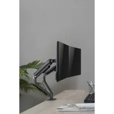 Monitor bracket Gembird MA-DA2-05 Desk mounted adjustable double Monitor Arm 17"-32" Space Grey, 9 image