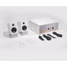 Edifier M60 Speakers, 66W, Type-C, AUX, Bluetooth, Compact Desktop Speakers, White, 5 image