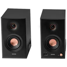 Dynamics Edifier MR5, 110W, XLR, 6.35 mm TRS, RCA, AUX, Tri-amped Powered Studio Monitor Speakers, Black, 2 image