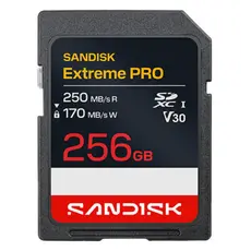 Memory card SanDisk 256GB Extreme PRO SD/XC UHS-I Card 250MB/S V30/4K Class 10 SDSDXXJ-256G-GSCIN