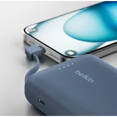 Portable charger Belkin Power Bank 10000mAh With Integrated Cable BPB021HQBL, 5 image