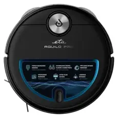 Robot Vacuum Cleaner ETA Aquilo Pro 724390000, mopping, self-cleaning station, 4000Pa, 5200mAh, Black, 4 image